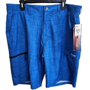 NEW XCaster Outdoor Turquoise Blue Lightweight Bermuda Shorts Size XL